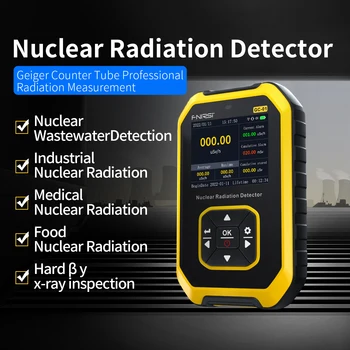 GC01 Contador Geiger Nuclear Detector de Radiación Profesional de Mármol de la Radiación de Ionización de Personal de la Dosis de Alarma Radiactivos Tester