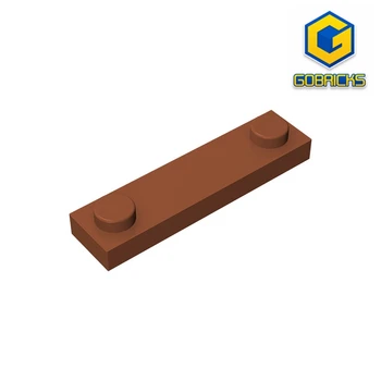 Gobricks GDS-723 PLACA de 1X4 W. 2 MANDOS compatibles con lego 92593 de los niños DIY Educativo Bloques de Construcción Técnica