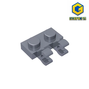 Gobricks GDS-816 de la Placa, Modificado 1 x 2 con 2 Clips U Horizontal (Agarre) compatible con 60470 piezas de los niños DIY