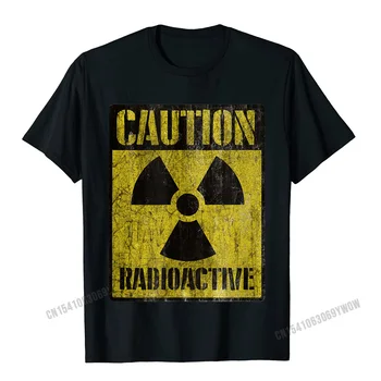 Grunge Precaución Radiactivos Camisetas para Hombres Camisas De 2023 Nuevo Diseño Divertido Top Camisetas Impresas Tops Camisetas de Algodón