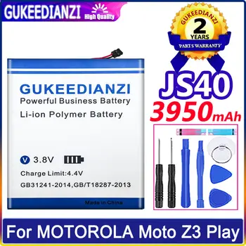 GUKEEDIANZI Para MOTOROLA 3950mAh JS40 Batería Para Moto Z3 Jugar Z3Play XT1929-1 XT1929-4 XT1929-5 XT1929-6 XT1929-8 Batería