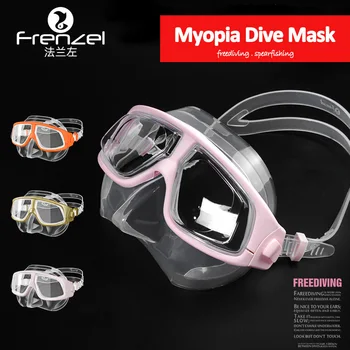 La miopía de Buceo Máscara Anti-Vaho Gafas de Buceo con la Miopía de Lentes de Miope Adultos Jóvenes Apnea, Pesca submarina, Buceo