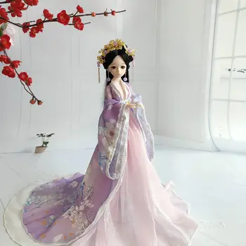 La moda de 30cm Muñeca Bjd Conjunto Completo 1/6 Estilo Chino Antiguo Traje de Hanfu Princesa Regalo de Cumpleaños Diy Vestido de la Muchacha de los Juguetes