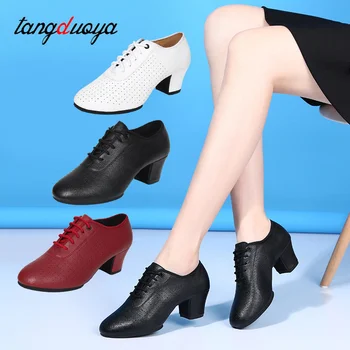 La mujer Moderna, Jazz, Hip Hop, Baile Zapatos de Moda de Atletismo de Zapatillas de deporte Cómodas de Baile latino Zapatos de baile de Tango, zapatos de Cuero