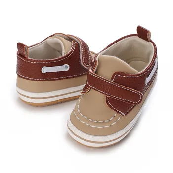 La primavera y el Otoño Bebé Suela Blanda Zapatos de 0-12 Meses de edad del Niño pequeño Niño Zapatos para Caminar Niño Recién nacido Ocio Zapatos