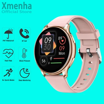 Llamada Bluetooth Smart Watch de Salud de las Mujeres Smartwatch Hombres Mujeres Android iOS Niños Fitness Tracker Monitor de Ritmo Cardíaco
