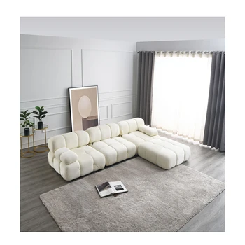 luz nórdica de lujo moderno de madera maciza conjunto de sofás muebles de sala de estar telas sofás italianos