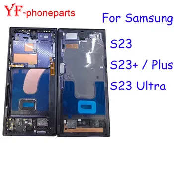 Mejor Calidad De Medio Marco Para Samsung Galaxy S23+ S23 Más S23 Ultra S23 Marco Frontal De La Vivienda Bisel De Reparación De Piezas De