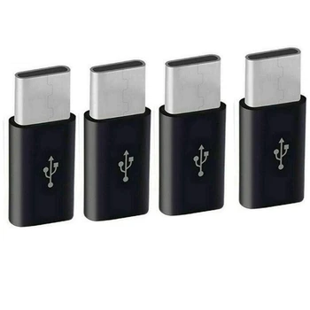 Micro-USB A USB Adaptador de C, Mini Typec Adaptador de Carga Usb Tipo C Adaptador de Conector de Conversión con una Resistencia