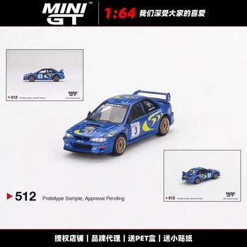 MINI GT 1:64 Impreza3 WRC Ganador de fundición de aleación modelo de coche de la decoración de regalo