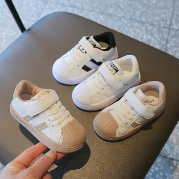 Moda Bebé Niño de Chicas de Deportes de Zapatos En Blanco para Niños Zapatos Casual para Niños y Niñas Niños Zapatos para Niña
