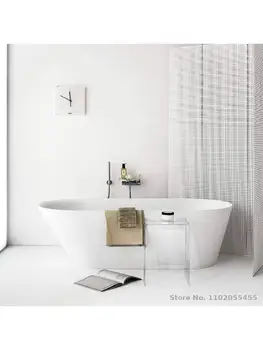 Moderno minimalista Kartell máxima del Rayo de luz de acrílico del plexiglás transparente cuarto de baño de la vanidad de las heces de hospedaje de silla de comedor