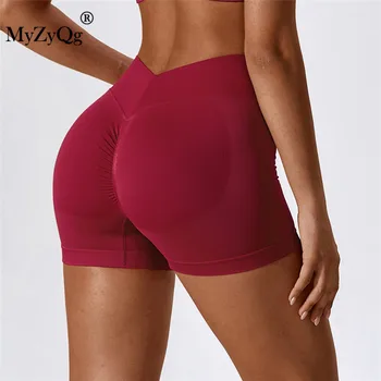 MyZyQg La Mujer Perfecta Cintura Alta Pantalones De Yoga Vientre Apretado De Elevación De La Cadera De La Aptitud De Ejecutar Gimnasio Pilato Empuje Hacia Arriba De Los Pantalones Cortos