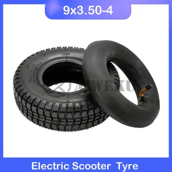 Neumático de 9 Pulgadas de 9x3.50-4 Neumático 9x3.5-4 Neumático para Triciclo Eléctrico Ancianos Eléctrico Ecooter de 9 Pulgadas, Neumáticos