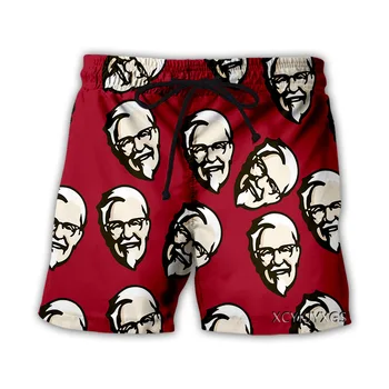 Nueva Impresión en 3D KFC Hombres de la Moda de las Mujeres Prendas de cuello redondo de Hip Hop pantalones Cortos de Talla Plus S-7XL Cuatro Temporadas Casual