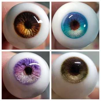Nueva Muñeca de Ojos 10/12/14/16mm de Yeso globo Ocular Ob11 Bjd Ojo de Bricolaje Niña Juguetes de Moda Vestido de la Muñeca Accesorios