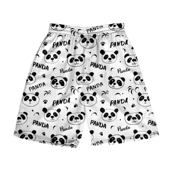 Nuevo anuncio Impreso en 3D Panda de Pantalones Cortos de los Niños de los Animales Cortocircuitos de la Playa de Lindos Machos Cortos de la Junta de Niño de Niñas, Niños Pantalones
