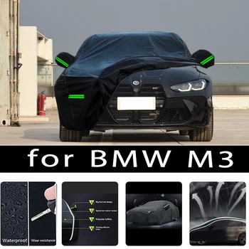 Para BMW M3 al aire libre Completa Protección de Coche Cubre de Nieve Cubierta de Toldo Impermeable a prueba de Polvo del Exterior de los accesorios del Coche