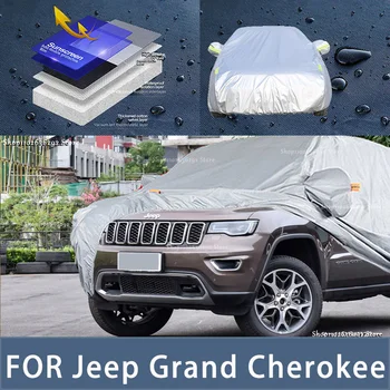 Para Jeep Grand Cherokee al aire libre Completa Protección de Coche Cubre de Nieve Cubierta de Toldo Impermeable a prueba de Polvo del Exterior de los accesorios del Coche