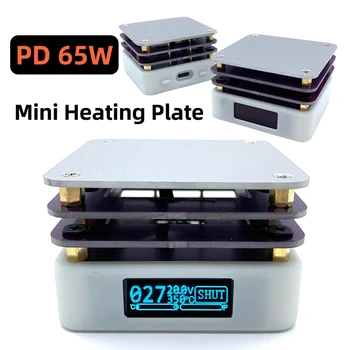 PD 65W Calefacción-Soldadura de la Placa de la Placa Caliente de Caldera de Tipo C, la Constante de la Temperatura de la Calefacción de la Tabla para la Placa de circuito de Soldadura para Desoldar