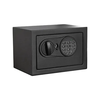 Pequeña caja Fuerte Digital Modelo 17SCM con Cerradura Electrónica y Clave de Copia de seguridad en Negro