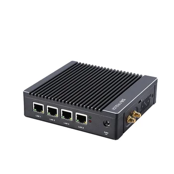 Sin ventilador Incorporado mini Ordenador DDR3 servidor VPN con 4*puerto Lan 1*VGA 1*HD-MI router firewall pfsense pc