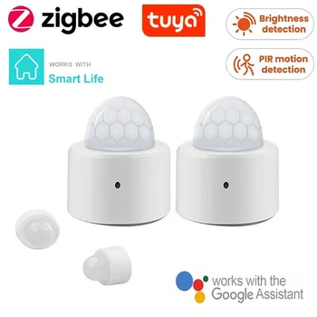 Tuya ZigBee PIR Smart Sensor de Movimiento de la Alarma de Casa Inteligente Humanos Detector de Infrarrojos Seguro de Vida Inteligente con Alexa principal de Google