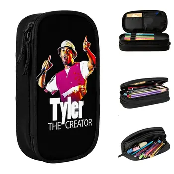 Tyler El Creador de Hip Hop Rapero Lápiz Caso de que la Nueva Música Sostenedor de la Pluma de la Bolsa de Estudiante de Gran Capacidad de la Oficina de Cosméticos Pencilcases
