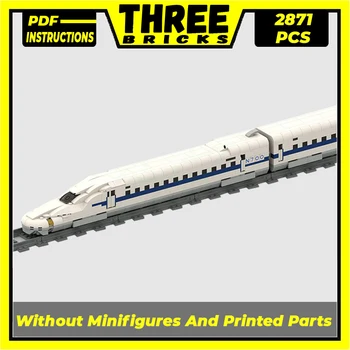 Técnica Moc Ladrillos Modelo de Coche Shinkansen N700 Tren Bala Modular de Bloques de Construcción de los Regalos de Juguetes Para los Niños de BRICOLAJE Conjuntos de Montaje