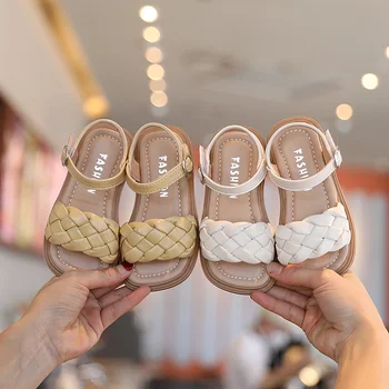 Verano Nueva Chica de Sandalias de Moda Encantador de los Niños de la Princesa de los Zapatos de Suela Suave de las Niñas Zapatos de Playa