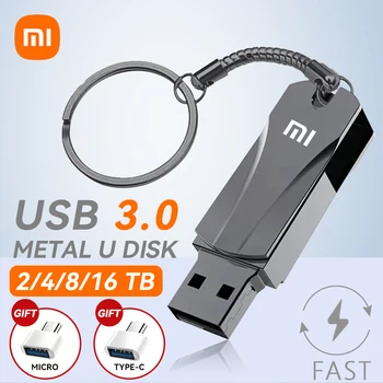 Xiaomi Mini Pen Drive USB de Memoria Flash USB, Unidades de 2 TB 1 TB de 16TB TIPO C Usb 3.0 de Alta Velocidad Impermeable Pendrive U Disco Nuevo