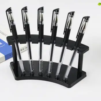 Útil De La Pluma Del Soporte De Exhibición Robusto Estable Ligero De 6 Posiciones Bolígrafo Organizador Pen Display Stand